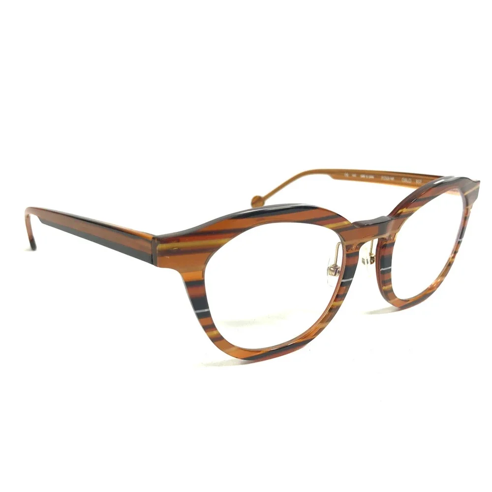 I.a. Eyeworks Eyeglasses Frames OSLO 937 Brown Horn Striped Abyssinian 51-22-140